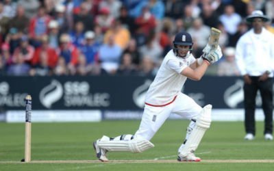 Joe Root batting for England