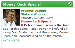 Paddy Power Refund/Money Back Offer