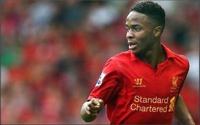 Raheem Sterling in action for Liverpool during the 2013/2014 season