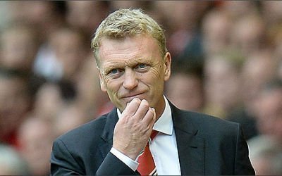 David Moyes looks stressed following another poor performance from Manchester United