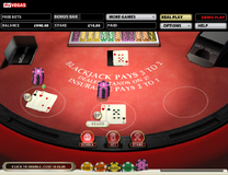 Blackjack doubling down.