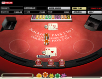 Blackjack pays 3/2