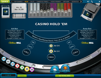 Casino hold'em ante and AA bets placed